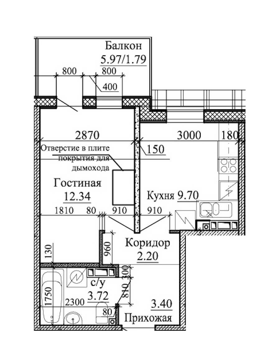 Однокомнатная квартира в : площадь 33.15 м2 , этаж: 5 – купить в Санкт-Петербурге